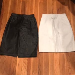 Leather skirts $15 for both! SOLD